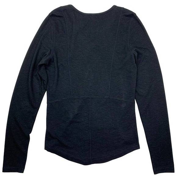 Free People Black Lucky Lace-Up Sweater Top - Picture 10 of 14